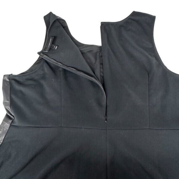 Lane Bryant Plus Size 26 Faux Leather Embellished Sleeveless Blouse Peplum Black - Picture 4 of 8